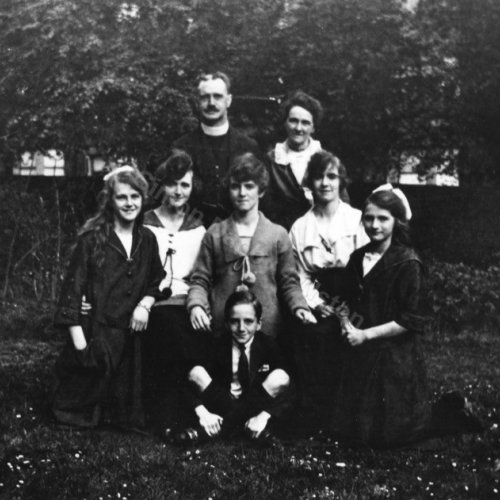 Its thought to be an Anglican family in Nenthead. They also appear, much younger, in a rare indoor photograph.